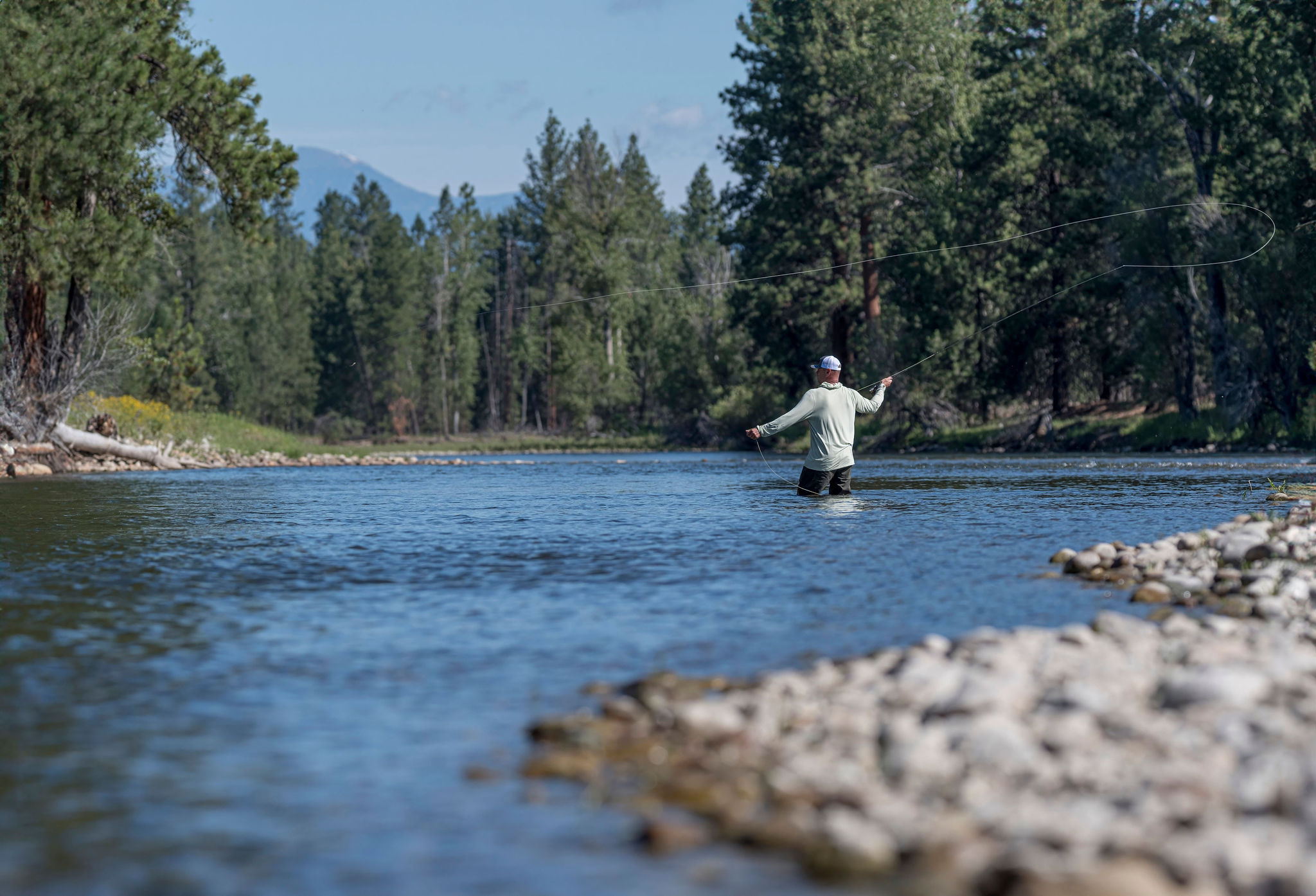 Fly fishing on the Bitterroot River